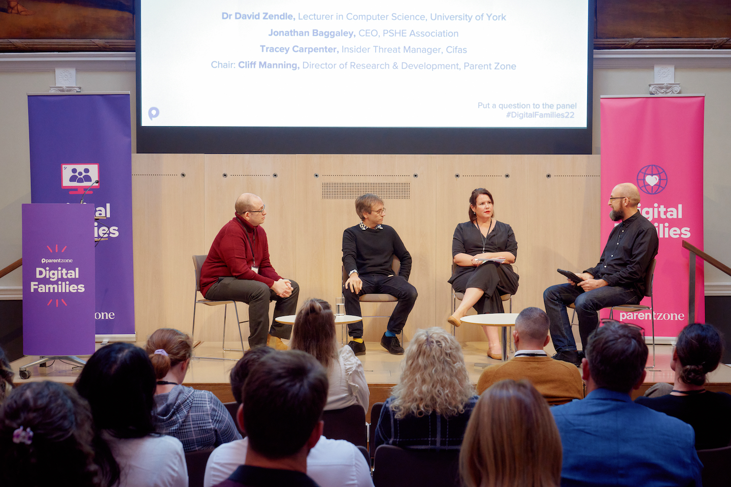 The panel discussing: Financial harms: underestimated and growing?