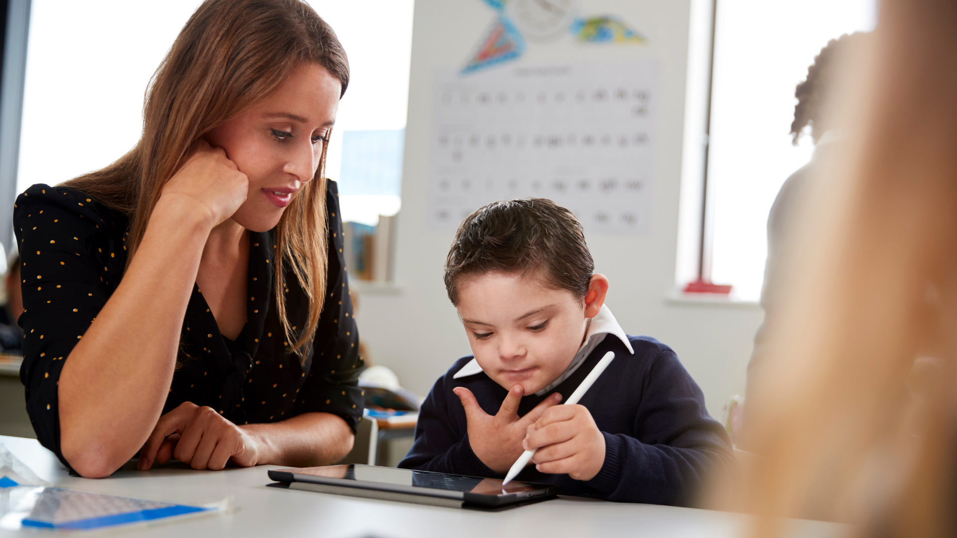 teacher and child 