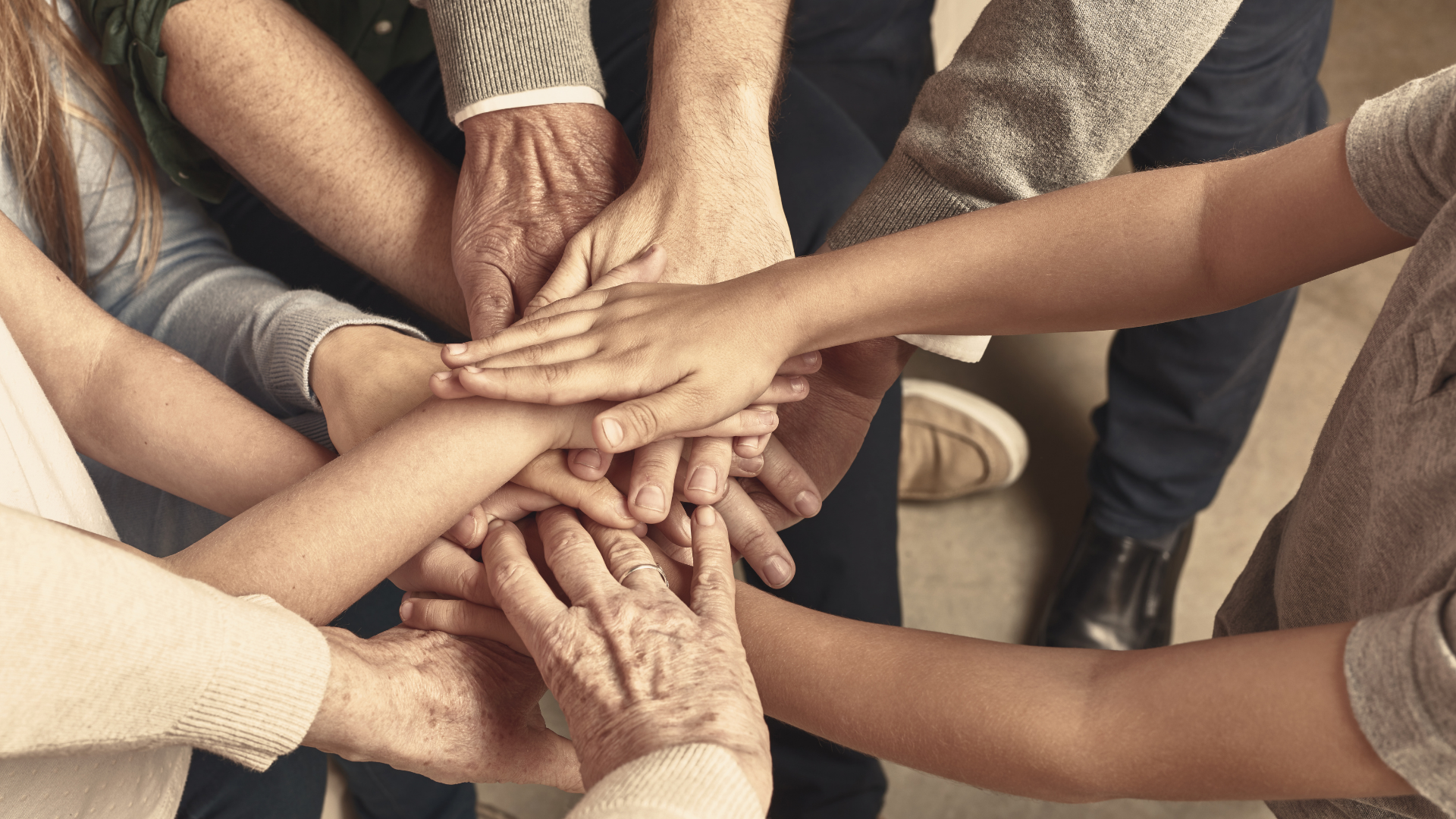 Team inter-generational high five